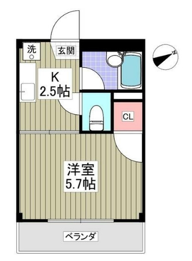 リエス伊勢原の間取り