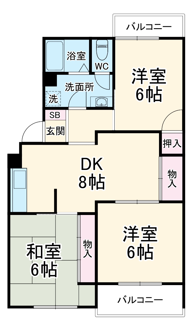 小林マンションの間取り