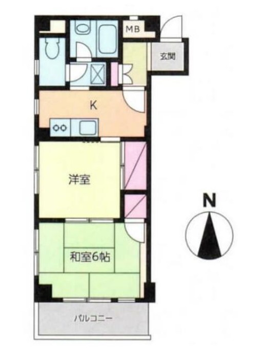 第2日ノ出マンションの間取り
