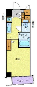 トーシンフェニックス市谷柳町の間取り