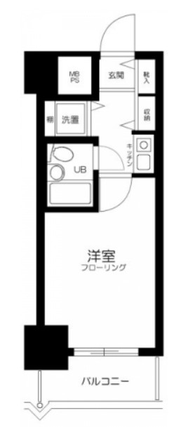 小豆沢の完工年月(1993年12月)築の賃貸マンションの間取り
