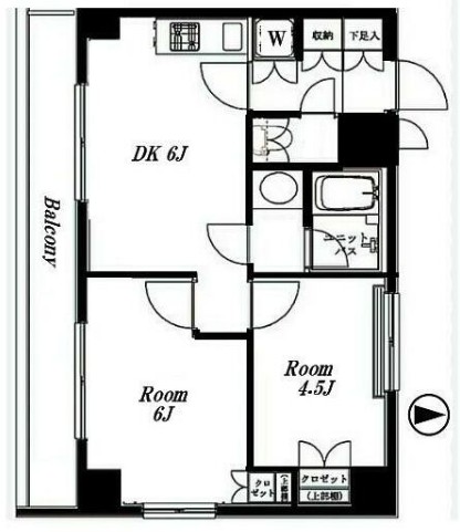 ルーブル高田馬場弐番館の間取り