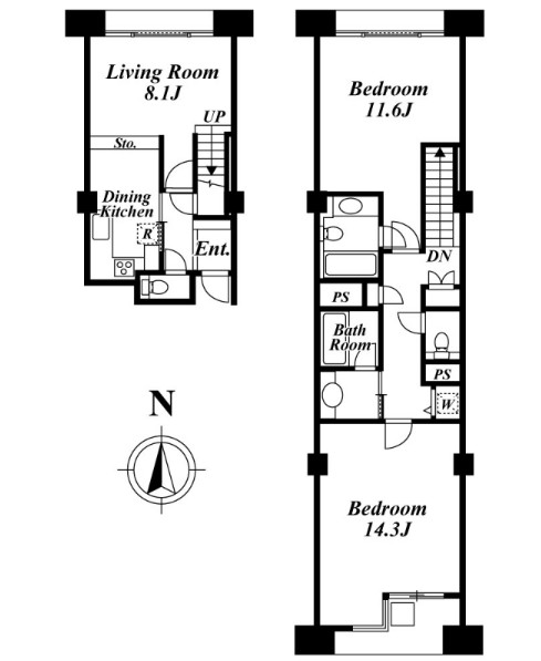 品川プリンス・レジデンスの間取り