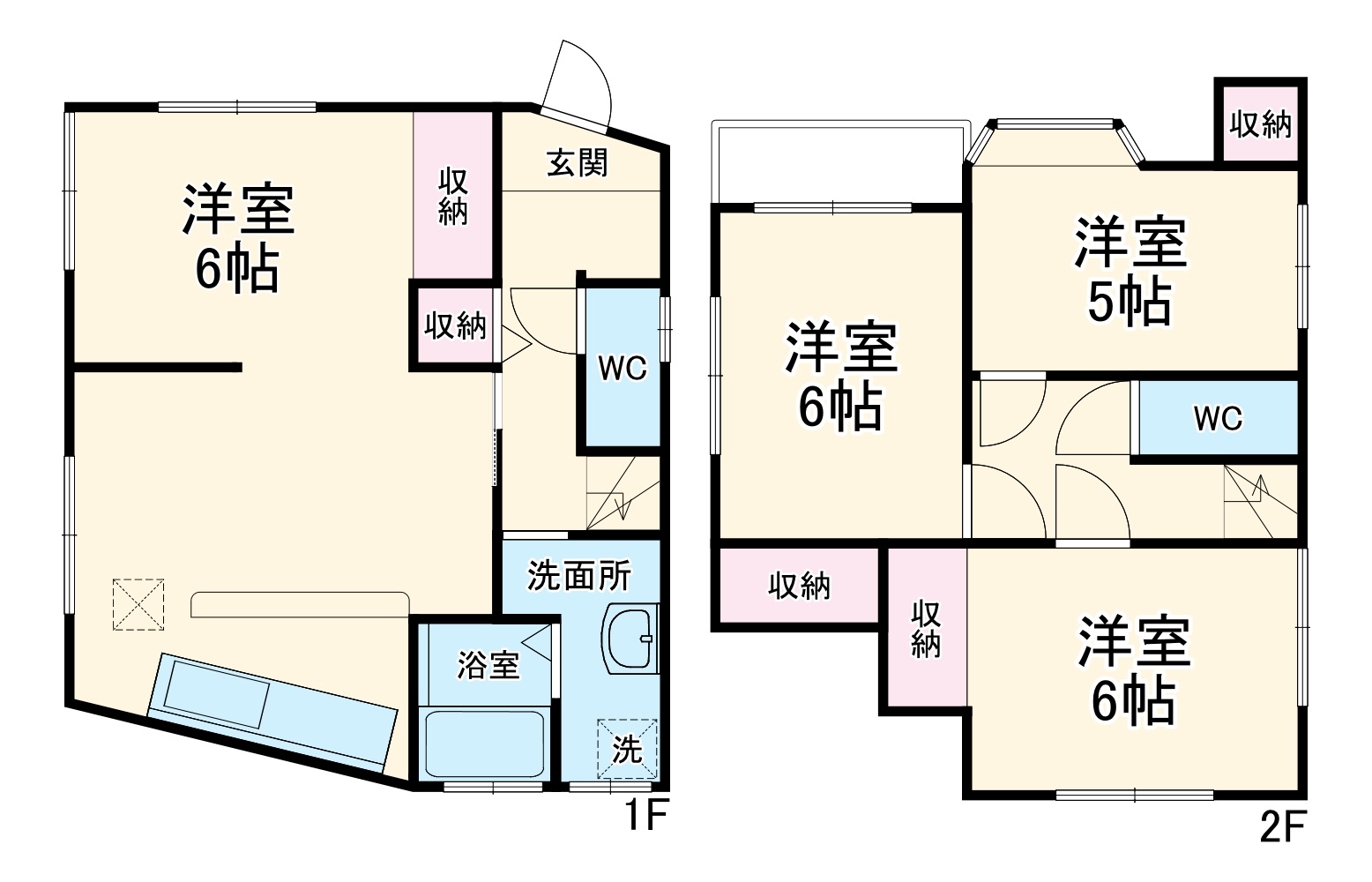 戸塚町戸建ての間取り