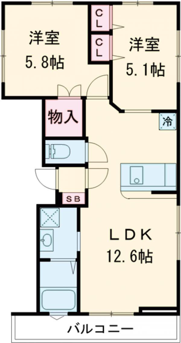 (仮称)サンライズ中野江原町の間取り