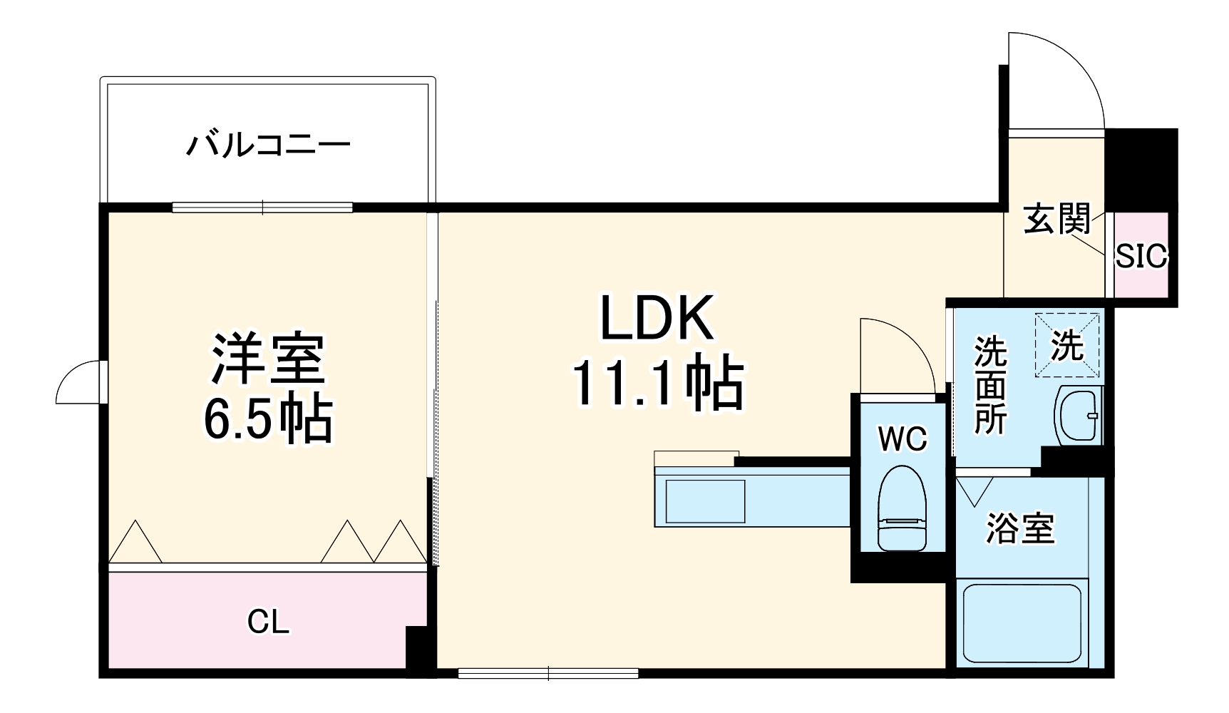 TRICERA COURTの間取り
