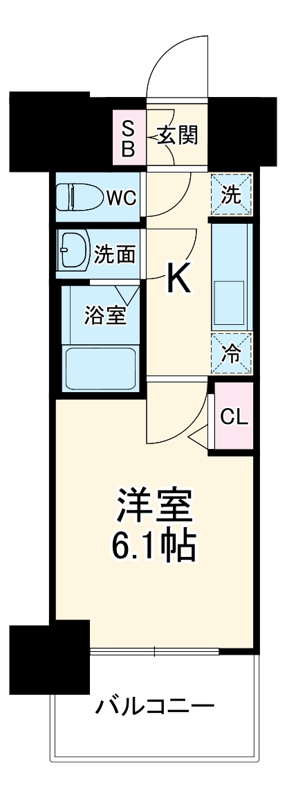 プレサンス太閤通駅前デュプルの間取り
