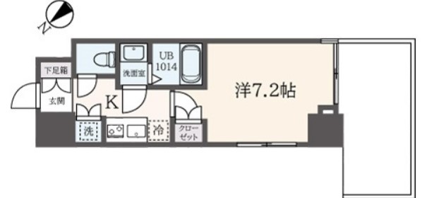 フェルテ中野の間取り