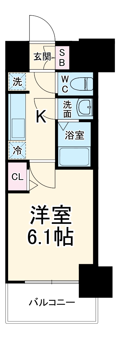 プレサンス太閤通駅前デュプルの間取り