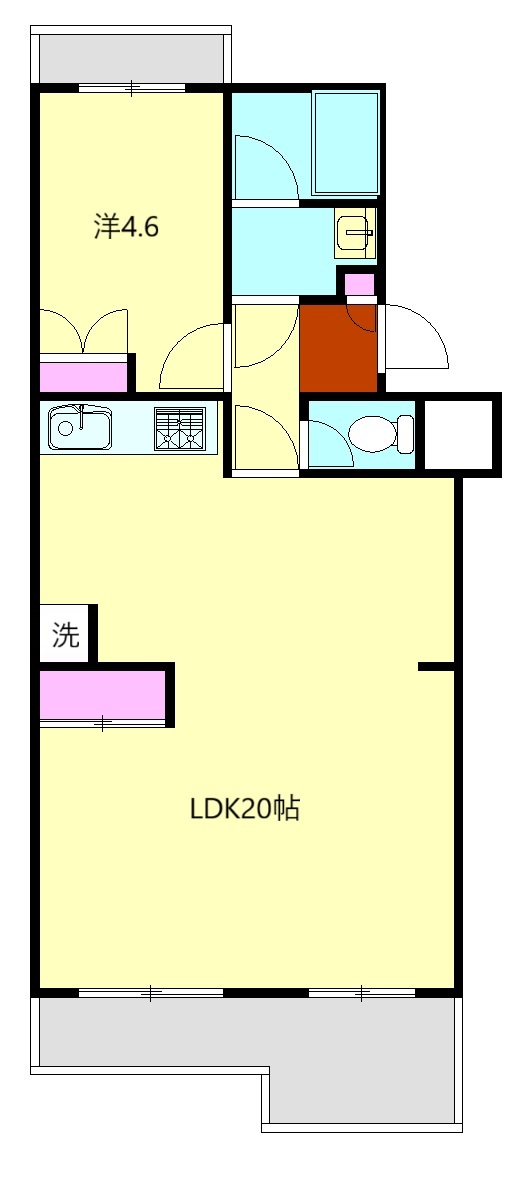 キャッスル富水の間取り