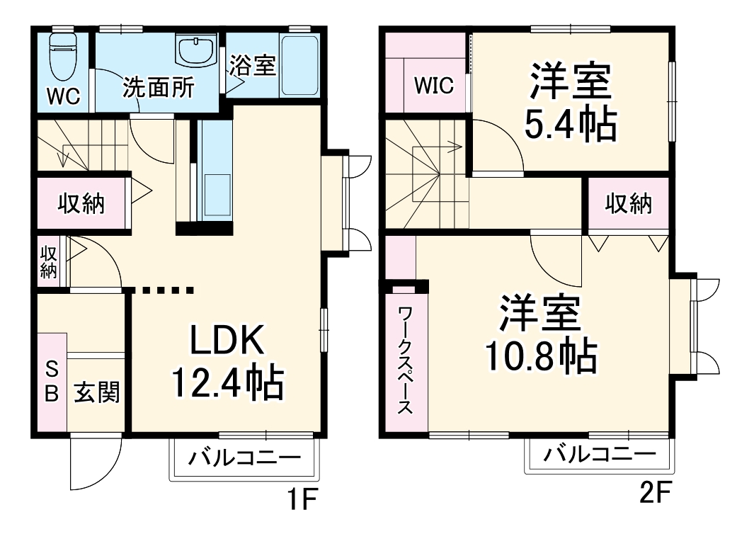 フローラ城北 の間取り