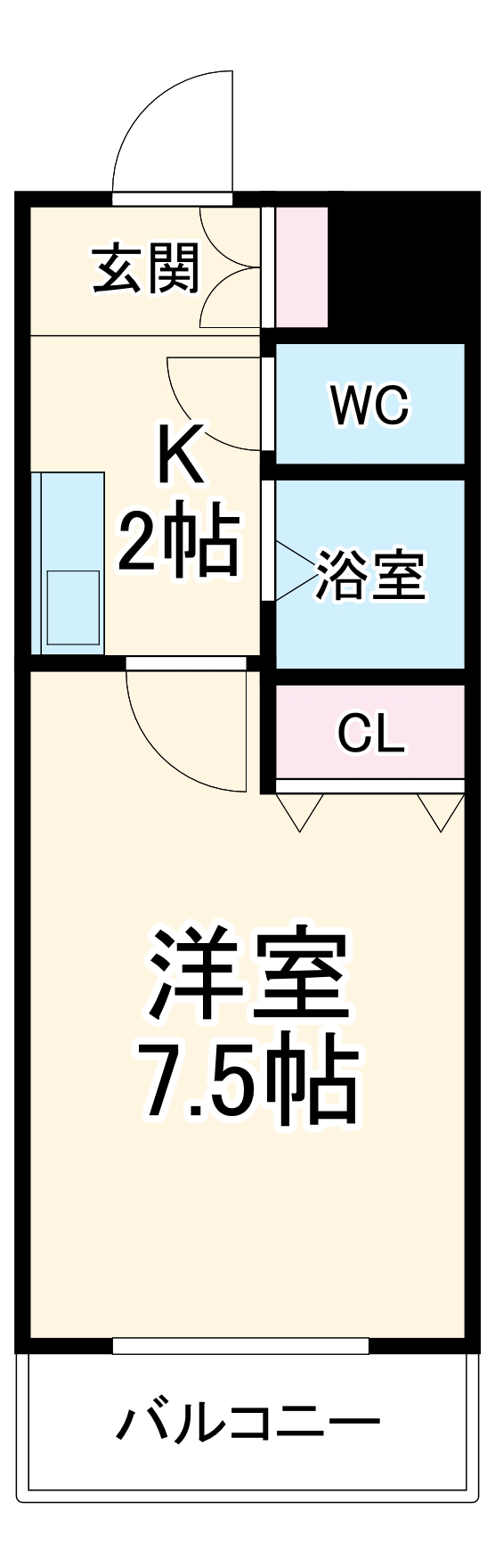 EAST WINGⅢの間取り