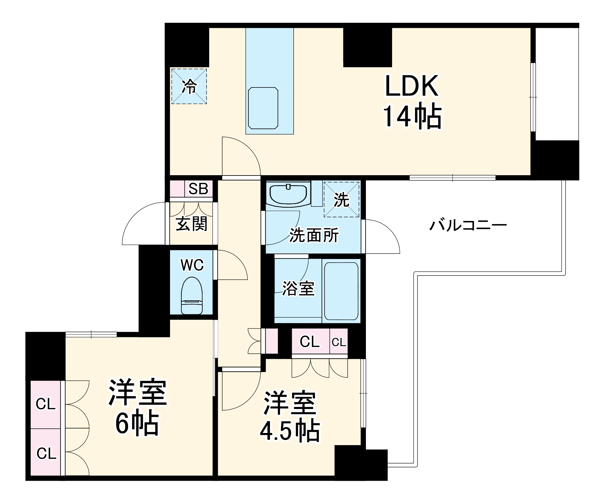 コンフォリア成増グリーンサイドの間取り