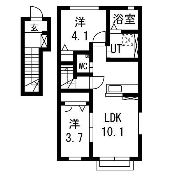 グランシャス・雅の間取り