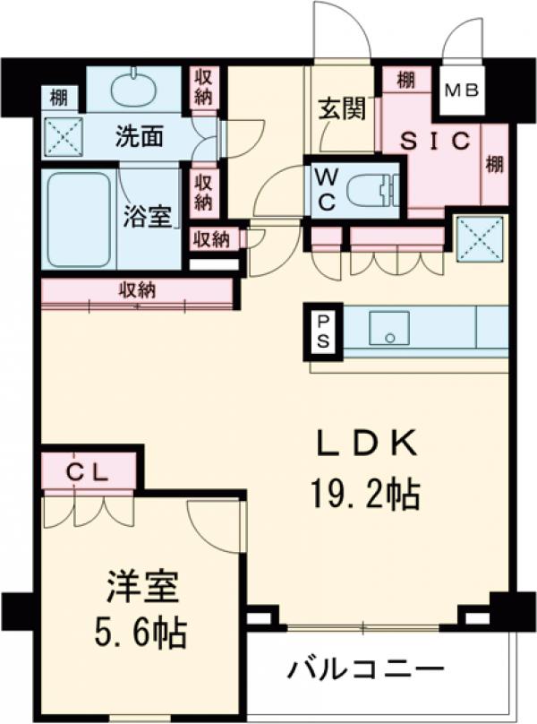 エルデンシア阿佐ヶ谷プラチナムの間取り