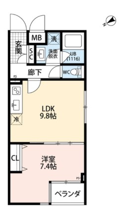 プレール・ドゥーク成増Ⅱの間取り