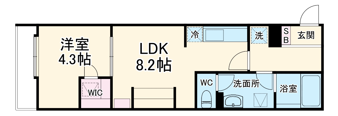 リブリ・船橋Ⅳの間取り