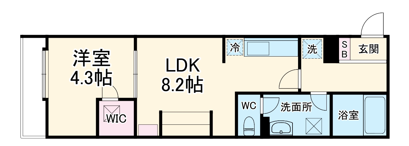 リブリ・船橋Ⅳの間取り