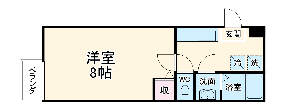 フラッティ西本願寺の間取り