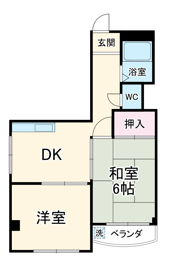 ハスミハイツの間取り