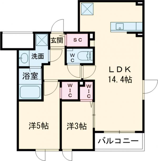 イプセ白金の間取り