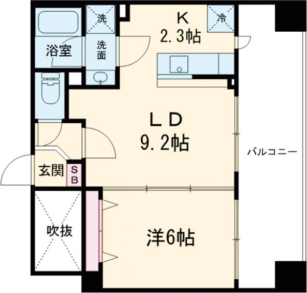 ヴィエルジュ錦糸町太平の間取り