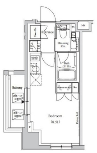ザ・パークハビオ蕨の間取り