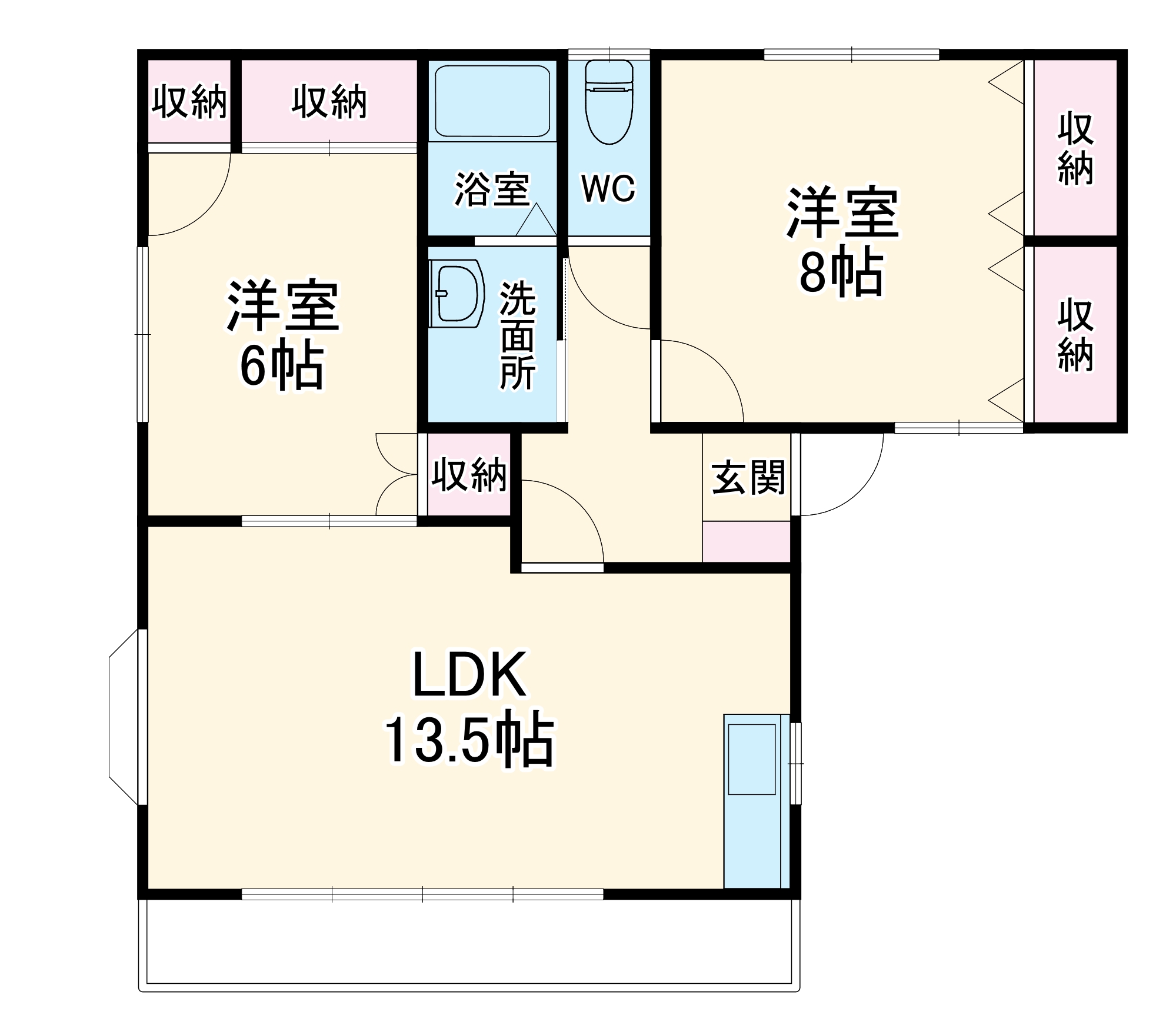 サンテラスすみれの間取り