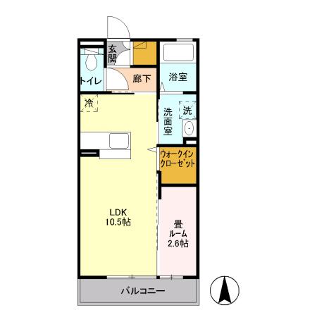 カリンビュー太田の間取り