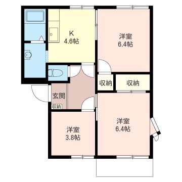 プライムハイツBの間取り