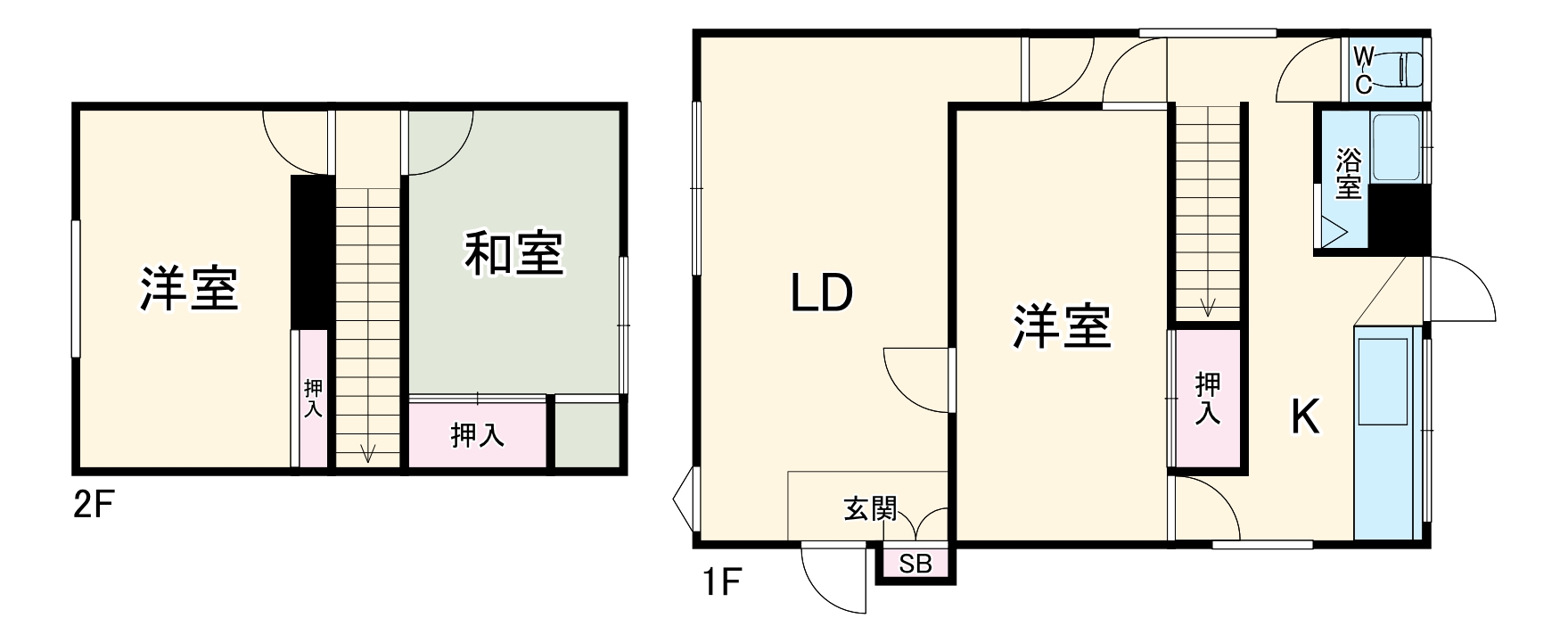 岡村7丁目戸建の間取り