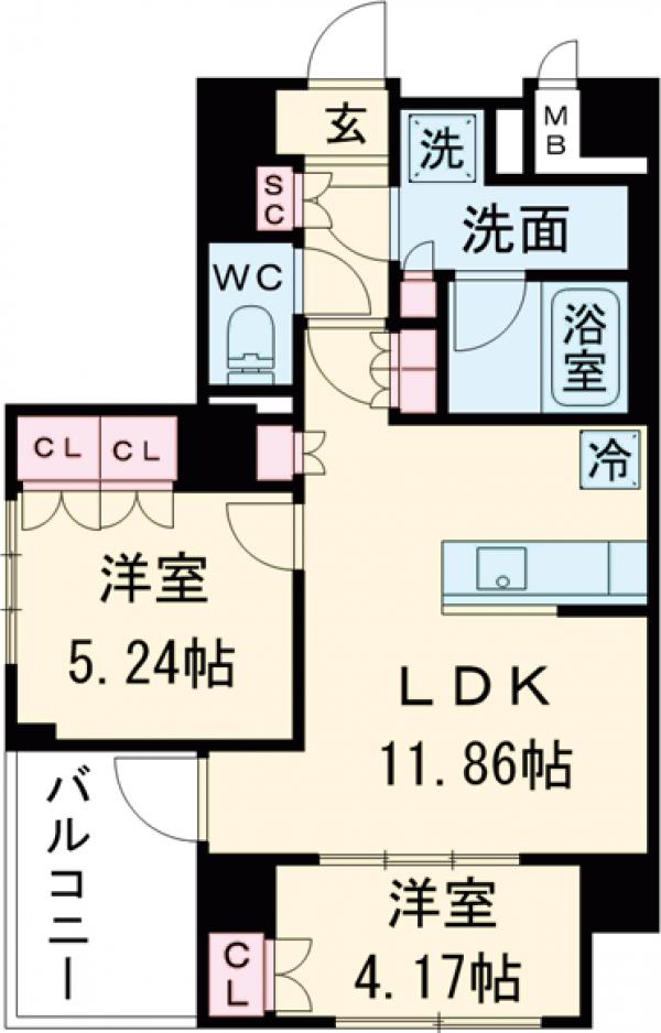 ブランシエスタ荻窪の間取り