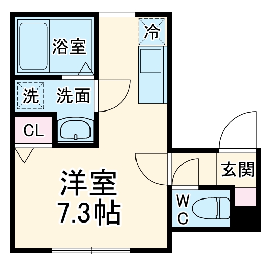 ブルースカイ溝の口の間取り