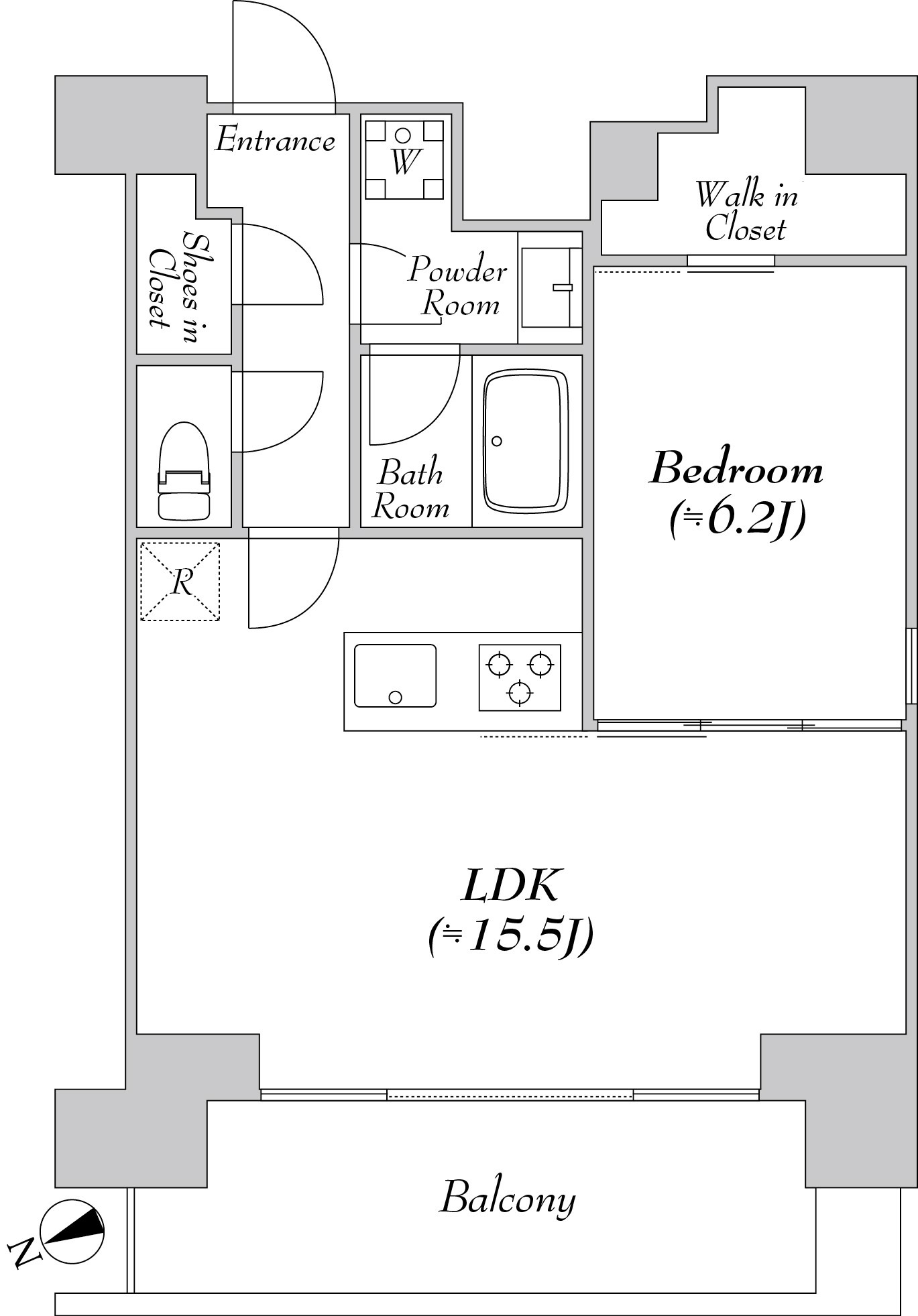 カナルフロント芝浦の間取り