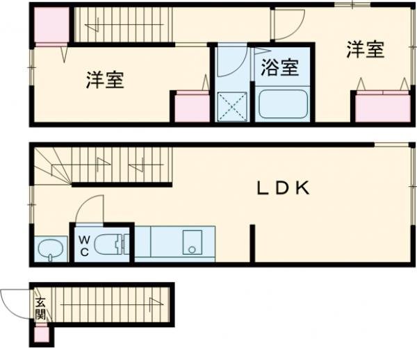 ソルナクレイシア三鷹Ⅱの間取り