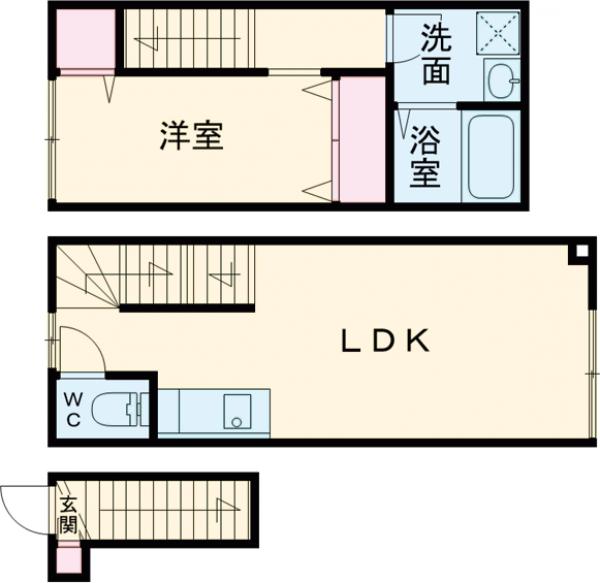 ソルナクレイシア三鷹Ⅱの間取り