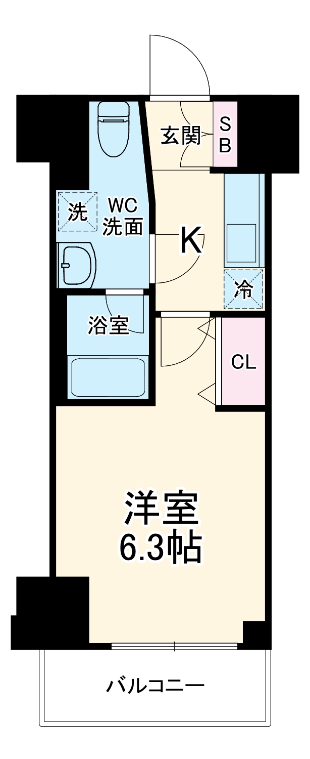 ガレリアレジデンス石川町の間取り
