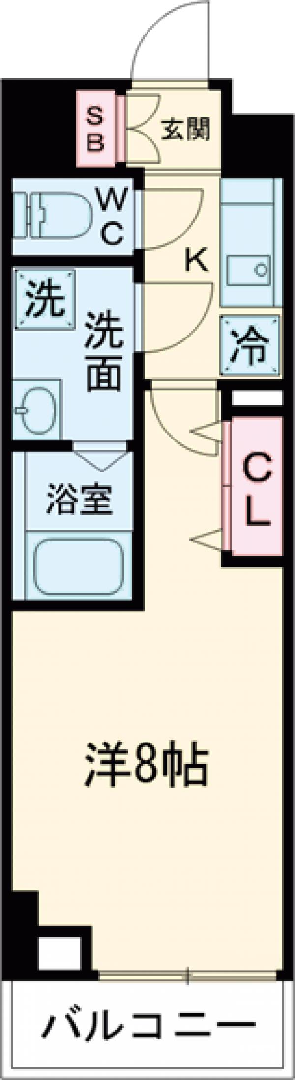 ユリカロゼ五反野Ⅲの間取り