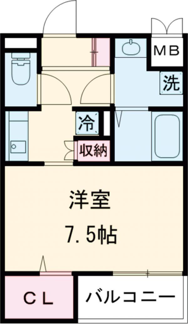 ビエノス京都紫竹の間取り