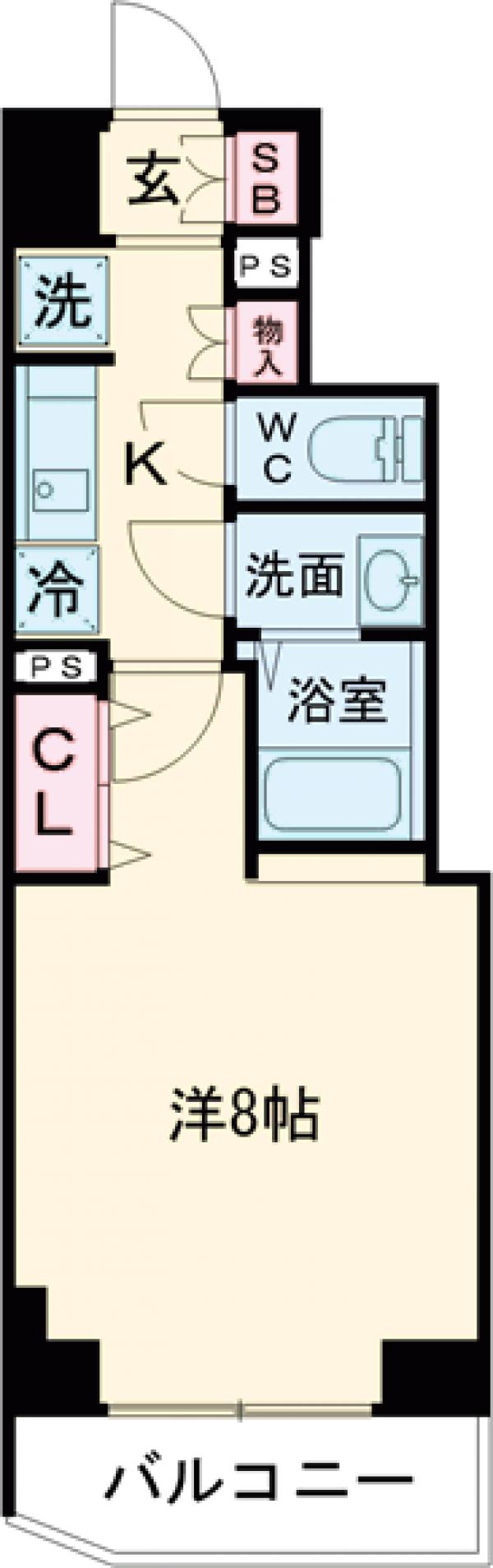 ユリカロゼ五反野Ⅲの間取り