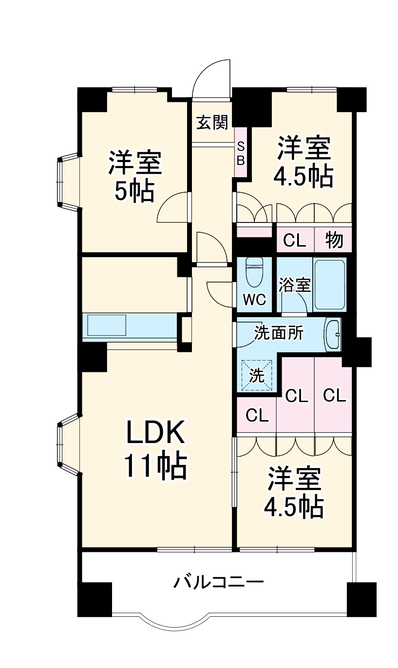 ライオンズプラザ浦和元町Cityの間取り