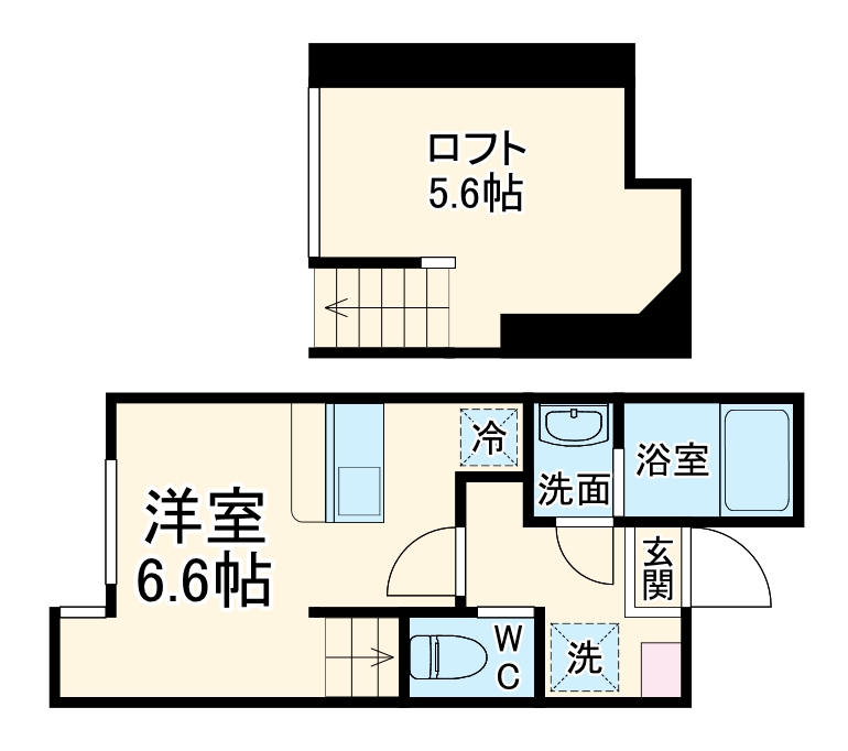ハーミットクラブハウスルペの間取り