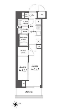ブランシエスタ荻窪の間取り