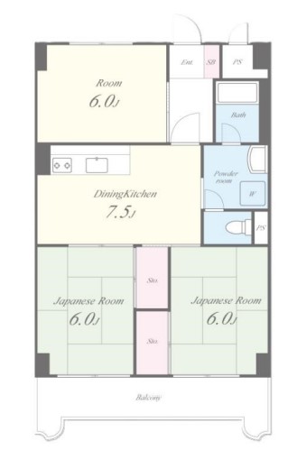 エトワール長岡京の間取り