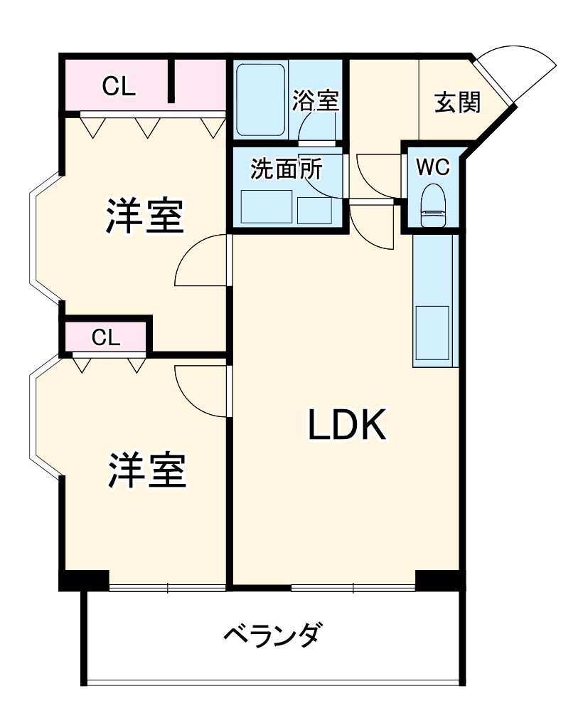 ビラ小松の間取り