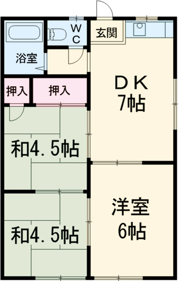 池田ハイツの間取り