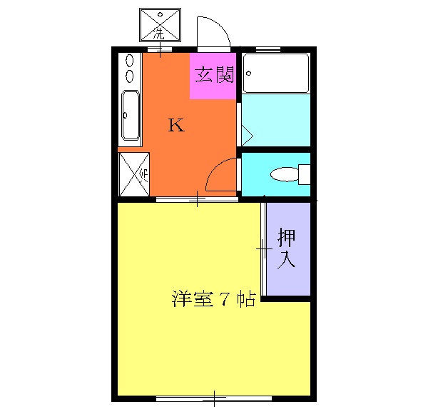 ハイツ萩原の間取り