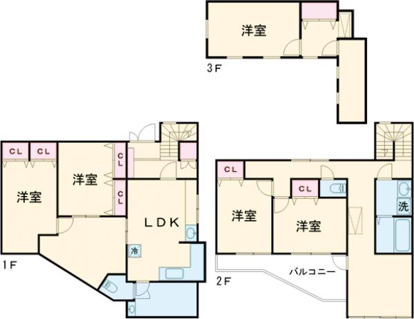 亀岡邸の間取り