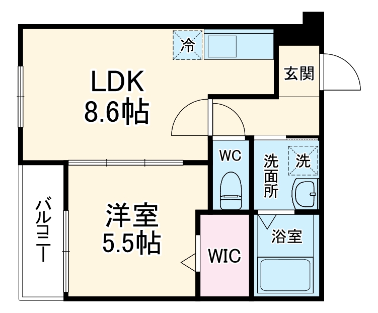 フジパレス稲田本町の間取り