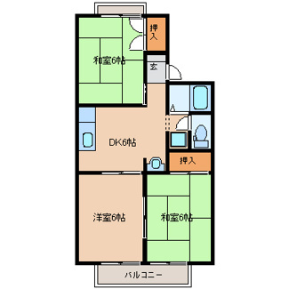 セジュールK&T Ⅳの間取り